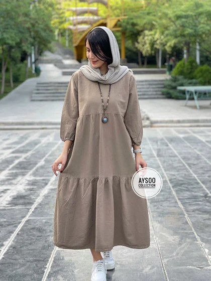 پیراهن مانتویی آیسو(ایراد دار)