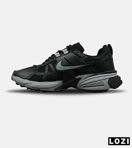 کفش کتانی مردانه و زنانه مشکی طوسی Nike Cushlon V2K مدل 8610