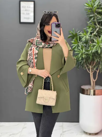 مانتو مازراتی آستین مثلثی