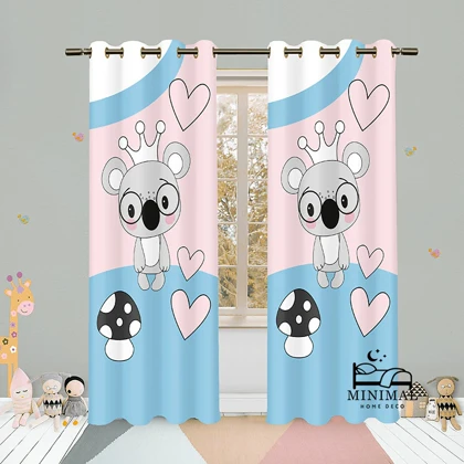 پرده کودک طرح موش مدل W5070