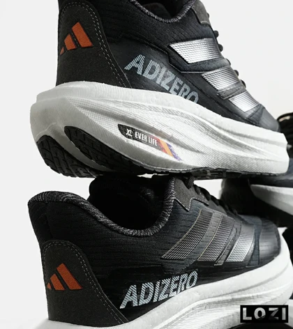 کفش کتانی مردانه و زنانه مشکی Adidas Adizero مدل 7028