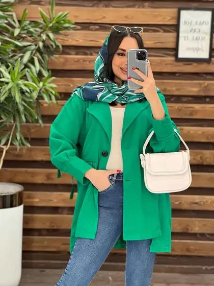 مانتو چهار دکمه سرجیب دوبل