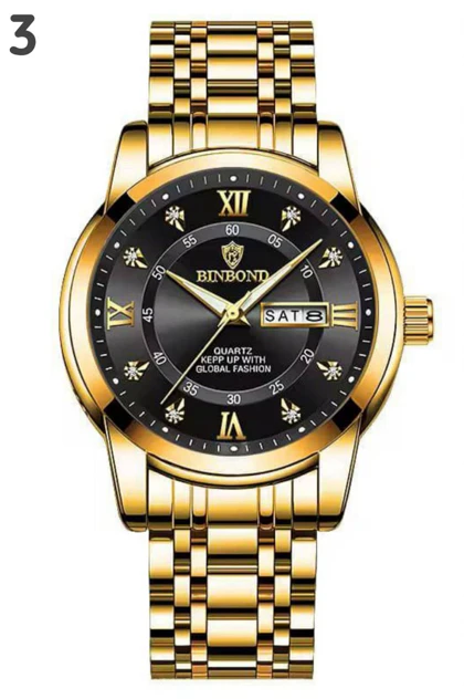 ساعت مچی مردانه قاب استیل بین باند.BIN BOND، ساعت ضداب مردانه بین باند
