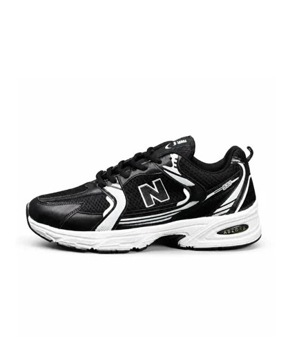 کتانی مردانه مدل نیوبالانس 530مشکی چاپ سفید New Balance