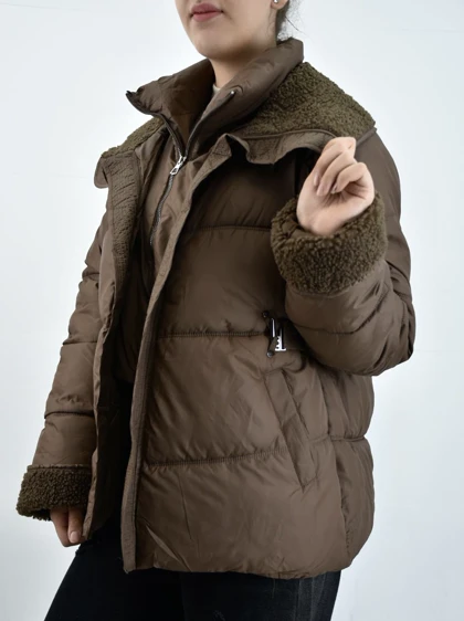 کاپشن یقه تدی 640