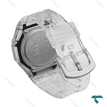 ساعت مردانه GA2100-AP کاسیو جیشاک بند شیشه ای رنگین کمانی Casio-7320-G
