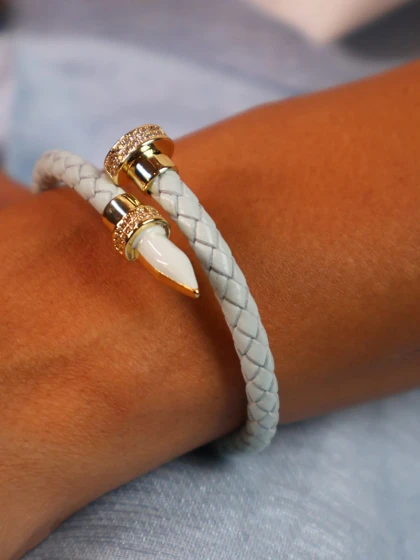 دستبند زنانه چرمی هرمس کد B2111