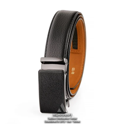 کمربند ساده ریلی Leather Ratchet Belt BL72