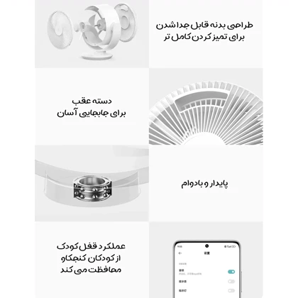 پنکه رومیزی هوشمند شیائومی Xiaomi اصل مدل BPLDS10DM