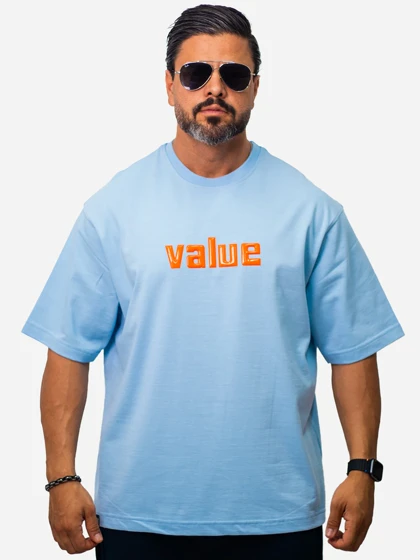 تیشرت مردانه value ماکان قواره دار کد 1073
