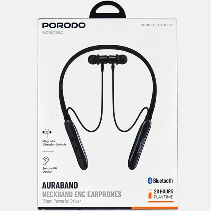 هندزفری بلوتوثی گردنی پورودو Porodo مدل PDMT30BK
