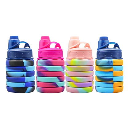 قمقمه سیلیکونی تاشو مدل Cottage ظرفیت 0.6 لیتر