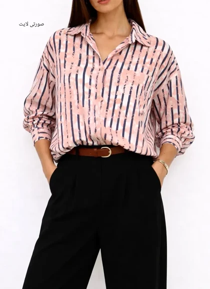 تونیک مانتویی جلو دکمه نارنج