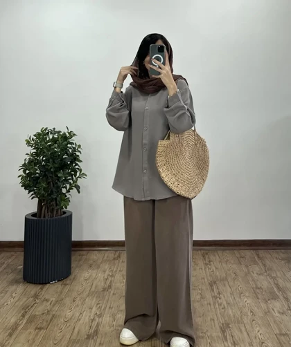 تونیک مانتویی سیلک لطیف 1