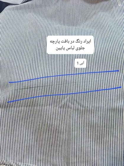 مانتو شومیزی راه راه ترندی (دارای ایراد جزئی)