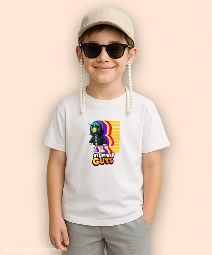 تیشرت بچگانه مدل بازی Stumble Guys