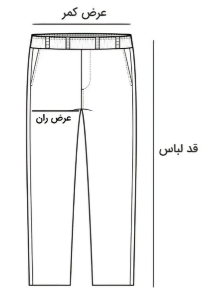 شلوار جین مردانه مام فیت 21395