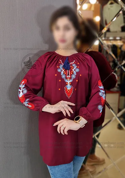 تونیک رگلان گلدوزی 1
