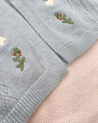 جلیقه بافت گلدوزی کد 5345