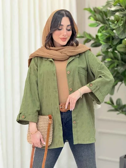 شومیز تک جیب پیله آستین پاگن