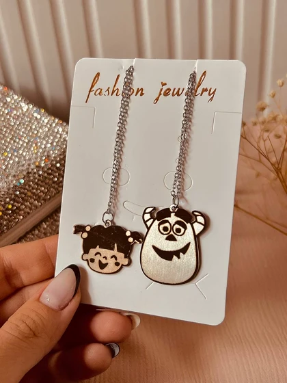 گردنبند ست کارخانه هیولاها سالیوان استیل