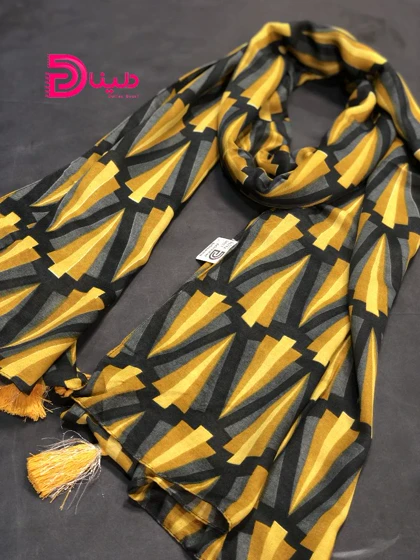 شال هندسی رنگ جذاب