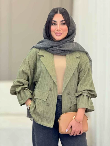 مانتو کتی چهاردکمه شاین دار