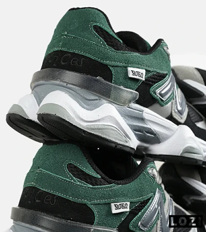کفش کتانی مردانه و زنانه سبز طوسی NEW BALANCE 9060