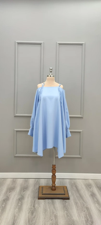 پیراهن کوتاه سرشونه بندی 201