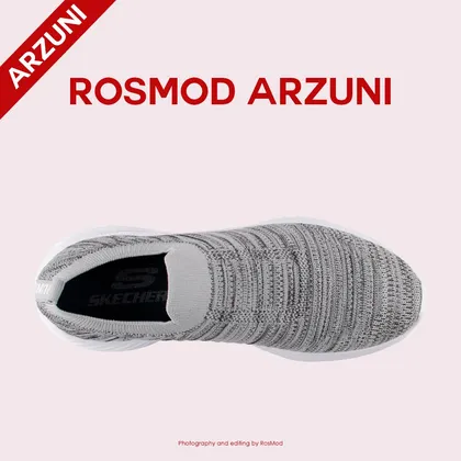 کفش راحتی اسکچرز طوسی ملانژ