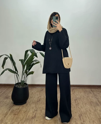 ست تونیک و شلوار بافت مهدیس(ایراد دار)