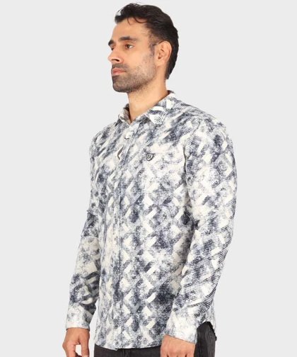 پیراهن پشمی مردانه طرحدار 0187