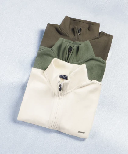 دورس نیم زیپ مردانه یقه سه سانت 0642