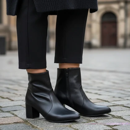 نیم بوت کلاسیک نوک تیز