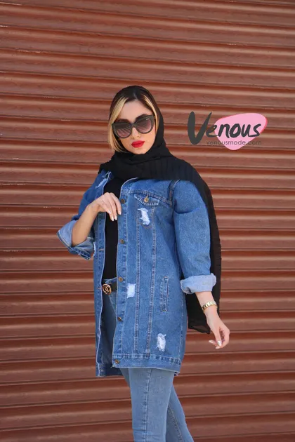 کت جین آبی متوسط Defacto
