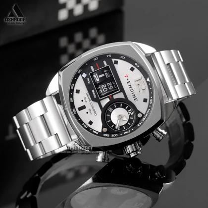 ساعت تی انجین استیل T-Engine Drum Chrono 3939