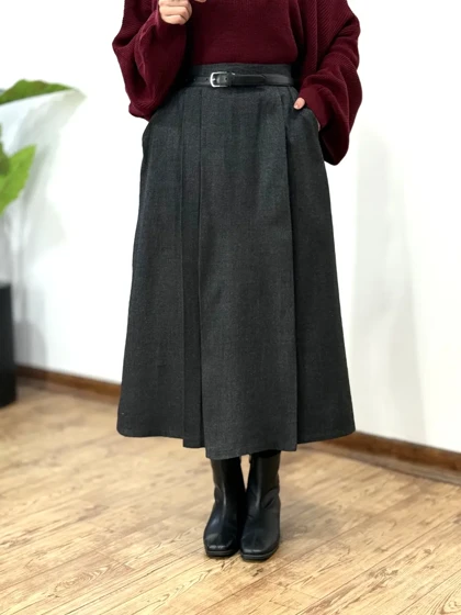 دامن بلند پشمی آیرین