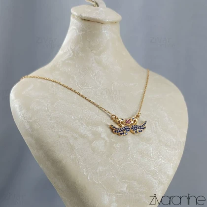 گردنبند زنانه ژوپینگ مدل قو طلایی 50050