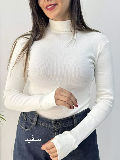 بلوز یقه اسکی فینگردار سلنا