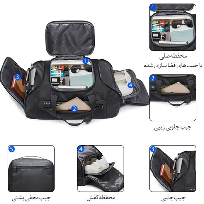 کوله پشتی و ساک ورزشی اورجینال بنج BANGE 7088