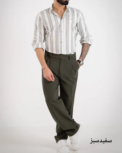 پیراهن راه راه اشکان-کد4914