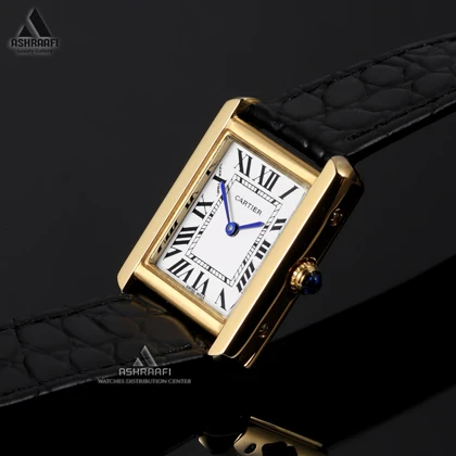 ساعت کارتیه بند چرمی Cartier Tank Solo GKW1