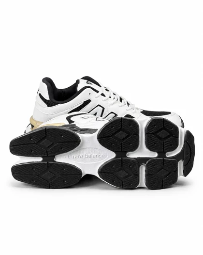 کفش کتانی بزرگ پا مدل نیوبالانس 9060 سفید مشکی New Balance 9060