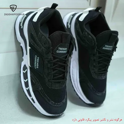 کفش کتانی گوچی مشکی سفید T