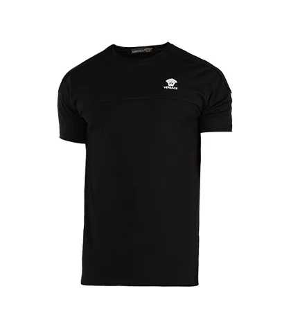 تیشرت Versace یقه گرد مردانه مشکی ساده
