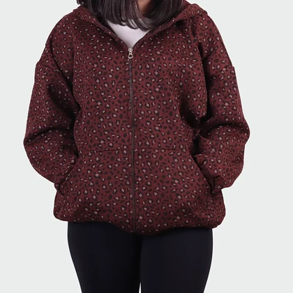 سویشرت پلنگی زنانه مدل آسا_کد 0344