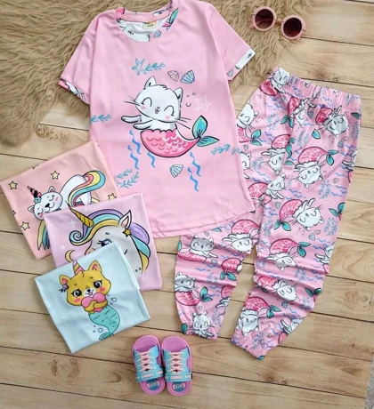 تیشرت شلوار دخترانه لباس خونگی