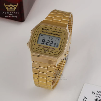 ساعت کاسیو اورجینال مدل Casio A168WG-9WD