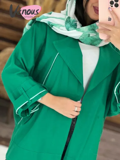مانتو لینن پانچ مغزی دوزی