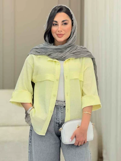 مانتو آستین پاکتی جلو ژیله